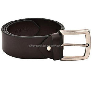 Premium <b>Leather</b> Textured Casual <b>Belt</b> for <b>Men</b> Dark <b>Brown</b> Shade With Heavy Duty Removable Chrome Finish Buckle - Product Image 4