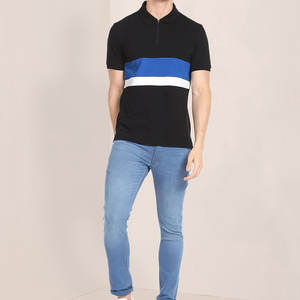 Polo bordado europeo y americano Camiseta de malla de manga corta para hombre - Product Image 1