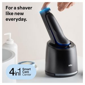 Tondeuse de Précision Électrique à Double Lame Étanche et Lavable pour le Corps et la Barbe IPX7 Nettoyage par Lumière Bleue - Product Image 2