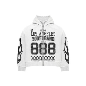 Ventes en gros de sweats à capuche oversize personnalisés pour hommes, imprimés, fermeture éclair intégrale, respirants, 100% coton, pantalons de survêtement grande taille, hiver - Product Image 3