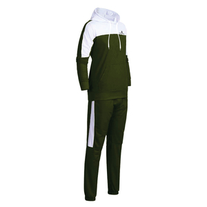 Survêtement respirant surdimensionné personnalisé 100% coton pour hommes, ensemble de jogging ample avec coupe-vent pour survêtements d'hiver - Product Image 3