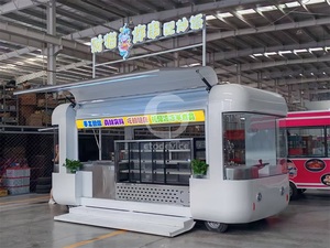 Remorque alimentaire mobile attrayante, camion alimentaire électrique avec auvent, chariot de restauration commercial pour café et snack-<span class=keywords><strong>bar</strong></span> - Product Image 2
