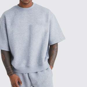 Sweat-shirt à col rond personnalisé 100% coton Sweat-shirt à col rond surdimensionné Streetwear vierge Sweat à capuche à col rond de luxe - Product Image 6