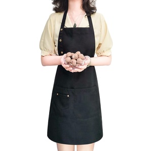 Heavy Duty Canvas <b>BBQ</b> Apron with Multiple <b>Tool</b> Pockets, Adjustable Straps, Ideal for Grilling Outdoors Aprons - Product Image 6