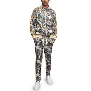 2025 LOGO personnalisé hommes sublimaton surdimensionné piste suite fermeture éclair homme Tracksuite sweat à capuche zippé pour l'hiver - Product Image 6