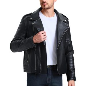 Veste en cuir de qualité supérieure, fabrication professionnelle pour hommes, coupe élégante, nouveautés, logo personnalisé, veste en cuir - Product Image 1