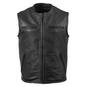 Chaleco de cuero de alta calidad 100% para hombre, diseño de moda transpirable para invierno, precio razonable - Product Image 5
