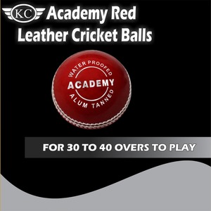 Academy Red Leather Cricket Ball Pack of 6 <b>Weight</b> 156gm-160gm Best Quality International Standard ALUM Tannd Leather Ball - Product Image 4