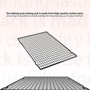 Bastidores de refrigeración de acero de silicona duraderos y versátiles accesorio de cocina antiadherente para hornear y cocinar platos y sartenes para hornear - Product Image 3