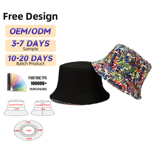 Sombrero de cubo Reversible personalizado de alta calidad, gorra de Sol de poliéster para pescadores al aire libre, logotipo impreso de terciopelo para uso diario informal - Product Image 3