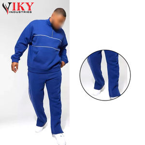 Conjunto Deportivo de 2 Piezas para Hombre, Estilo Flared, Pantalones Deportivos, Diseño Liso con Logotipo Personalizado Impreso, Buena Calidad - Product Image 6