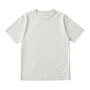 Venta al por mayor de alta calidad transpirable 220g 70% algodón 30% poliéster CVC Unisex hombres mujeres logotipo personalizado liso cuello redondo Sorona camiseta - Product Image 5