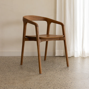 Chaise de salle à manger en bois haut de gamme finition de couleur naturelle pour cuisine à domicile et restaurant - Product Image 1