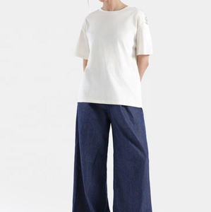 Camisetas gráficas de algodón de gran tamaño de alta calidad para mujer, ropa de calle, hombro caído, logotipo personalizado, tela de punto impresa para otoño - Product Image 4