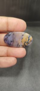 พลอยเดนไดรต์อะมีทิสต์แท้ 100% คุณภาพสูง ทรงหลังเรียบ สำหรับทำจี้ แหวน สร้อยคอ เครื่องประดับ - Product Image 5