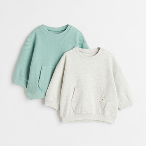 Sudadera personalizada juvenil para niños, diseño con patrón de hojas florales, informal, fabricante al por mayor, primavera y verano - Product Image 1
