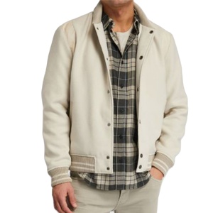 Men's Stylish High Quality Canvas Breathable Waterproof Quick Dry <b>Varsity</b> <b>Jacket</b> Durable Front Logo Outerwear Winter Casual 2026 - Product Image 2