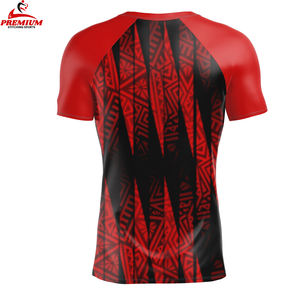 เสื้อยืดรัดรูปแขนสั้นสำหรับผู้ชายเสื้อยืดอัดเข้ารูปแบบพรีเมี่ยม - Product Image 3