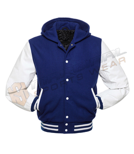 Chaqueta de béisbol personalizada Letterman para hombre con cuello levantado, mangas deportivas de cuero y cuerpo de lana, chaqueta personalizada Letterman - Product Image 5