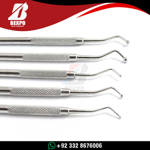 Juego de Instrumentos Quirúrgicos Dentales de Alta Calidad, Reutilizables, Espátula Manual para Relleno de Resina Compuesta, Acero Inoxidable Plateado, CE - Product Image 5