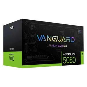 การ์ดจอ New Ge-Force RTX 5080 16GB Vanguard SOC Launch Edition ใหม่ พร้อมอินเทอร์เฟซ PCI Express สำหรับเวิร์กสเตชัน หน่วยความจำ 16GB GDDR7 ชิปเซ็ต AMD พร้อมพัดลมระบายความร้อน - Product Image 1