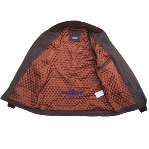 High Demand Mens 1950s Style <b>Car</b> Clicker Bomber Jacket Spring Eco Friendly Russet Brown Premium Classic Retro Fit - Product Image 3