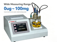 Analyseur d'humidité numérique coulométrique Karl Fischer, testeur d'eau, affichage de la courbe d'électrolyse, haute précision 0,1 µg 0-100 mg, garantie 1 an