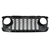 LUMA Pare-chocs avant ABS JK Upgrade to 2024 JL Grill 4x4 Accessoires Grille 2007-2017 Sahara Rubicon pour Jeep Wrangler JK