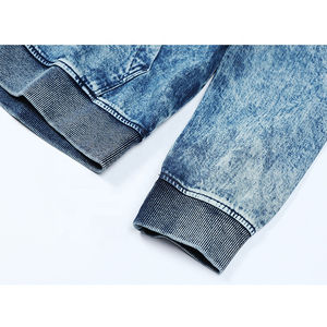 Nouveau Vintage Denim Veste Solide Casual Jeans Manteau De Mode Stand Vêtements pour Hommes Bomber Veste - Product Image 5