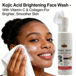 Nettoyant moussant riche et moelleux 5D Gluta Acide Kojique éclaircissant, atténue les taches brunes, réduit les cicatrices d'acné, améliore la clarté de la peau, doux pour la peau - Product Image 1