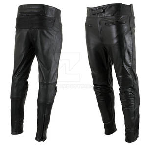 High Quality Customized Logo Lightweight Dark <b>Men</b> <b>Leather</b> <b>Pants</b> Breathable Casual - Product Image 1