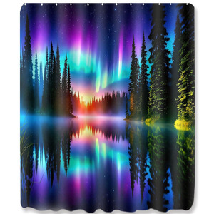 Custom Printed Waterproof Shower Shower <b>Curtain</b> for Bathroom Waterproof Polyester <b>with</b> <b>Hooks</b> - Product Image 5