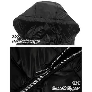 2025 invierno al aire libre sin mangas brillante burbuja chaleco logotipo personalizado capucha abajo Puffer chaleco para hombres chaqueta para hombres chaquetas para hombres - Product Image 3