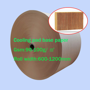 740mm Braun Harzbeschichtete Hochabsorbierende Kraftpapierrolle Doppelseitig 95gsm Industrielle Verwendung Recycelte Materialien Kühlpad - Product Image 2