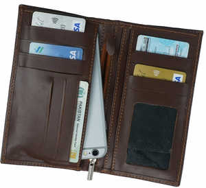 Portefeuille léger court en cuir PU véritable à la mode pour hommes avec fermeture pliante Offre Spéciale - Product Image 3