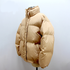 Women's Stylish Modern Design Cropped Puffer Jacket High Street Bright Colour Canvas Winter Warm Quilted Finish Detachable Hood - Product Image 3