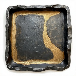 CelestialTray Rectangle Sleek Plateau de service en aluminium avec poignées artisanales pour l'artisanat luxueux en métal à la maison - Product Image 1