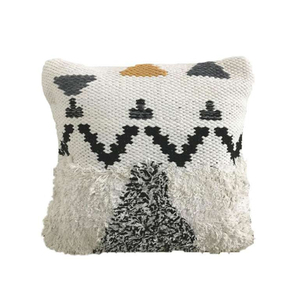 Meilleur ensemble de coussins de taie d'oreiller en coton Boho de luxe Taille personnalisée pour la décoration de la maison Hôtel Hôpital Utilisation avec motif imprimé - Product Image 1