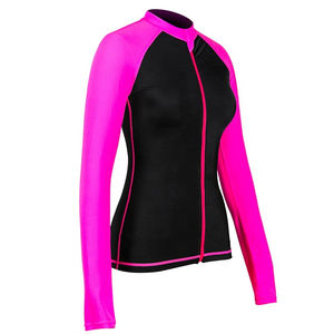 Camiseta de Protección Solar para Mujer de Color Sólido de Secado Rápido al Por Mayor, la Más Vendida, MOQ Bajo - Product Image 4