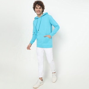Vente en gros : Sweats à capuche brodés sur mesure pour hommes, style streetwear hiver, coupe classique, anti-rétrécissement, couleur unie - Product Image 3