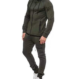 Conjunto Deportivo de Invierno para Hombre, con Capucha, Ecológico, Estampado, de Forro Polar, Transpirable, Holgado, de Alta Calidad, Mangas Largas, Informal - Product Image 3