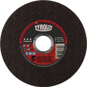 Disco de Corte Premium D125x1mm Recto INOX, Diámetro del Orificio 22.23mm, TYROLIT - Paquete de 25 - Product Image 1