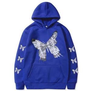 Sudadera con capucha para hombre y mujer, diseño personalizado OEM 100%, alta calidad, Color sólido, logotipo personalizado, ropa de calle - Product Image 2