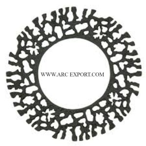 Ensemble de 2 assiettes rondes en métal et laiton de haute qualité, taille personnalisée, vaisselle moderne, assiette de serveur de nourriture en Inde - Product Image 3