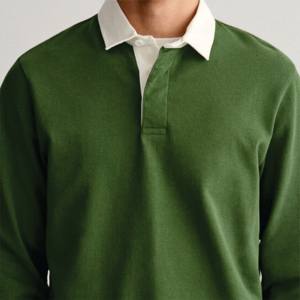 Camiseta Polo de rugby de manga larga para hombre con estilo-alta calidad, suave y perfecta para días relajados y looks deportivos - Product Image 5