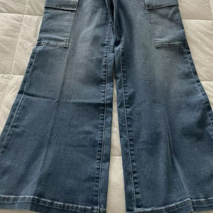 Jean baggy pour femme, taille haute, coupe ample, jambe large, denim, style streetwear vintage, fournisseur OEM personnalisé en gros - Product Image 3