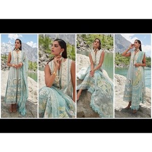 ชุด2024สนามหญ้าหญิง chikkankari หรูหราสีแดงเข้ม x saira shakira Affair-D2 A-TC-630 - Product Image 2