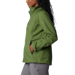 Meilleur fabricant de vêtements, vestes softshell pour femmes, MOQ faible, logo personnalisé, veste softshell zippée d'hiver pour femmes - Product Image 3