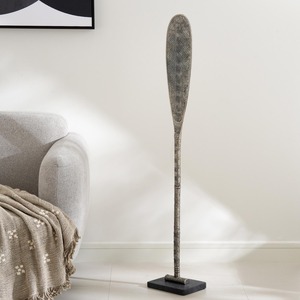 Sculpture abstraite moderne en métal, pièce décorative brillante pour intérieur chic de maison ou de bureau - Product Image 5