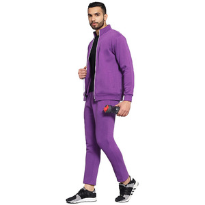 Conjunto Deportivo de 2 Piezas para Hombre, Informal, Cómodo, con Cremallera Completa, Cuello Alto, Diseño Atlético para Correr en Invierno, Ecológico - Product Image 3